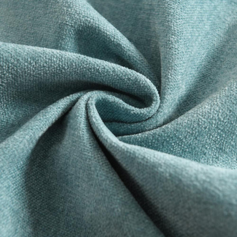 Soft Textured Slub Chenille Solid Cushion Cover Cozy Neutral Farmhouse Decorative Pillow Covers, Square 22", Light Blue