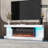 Modern TV Stand With Built-In Electric Fireplace, 66.5" Media Console With LED Lighting For Living Room Entertainment Center