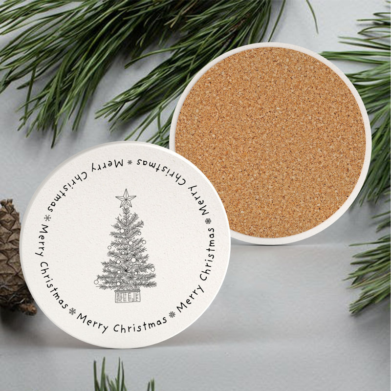 Carley Ceramic Round 1 Piece Coaster