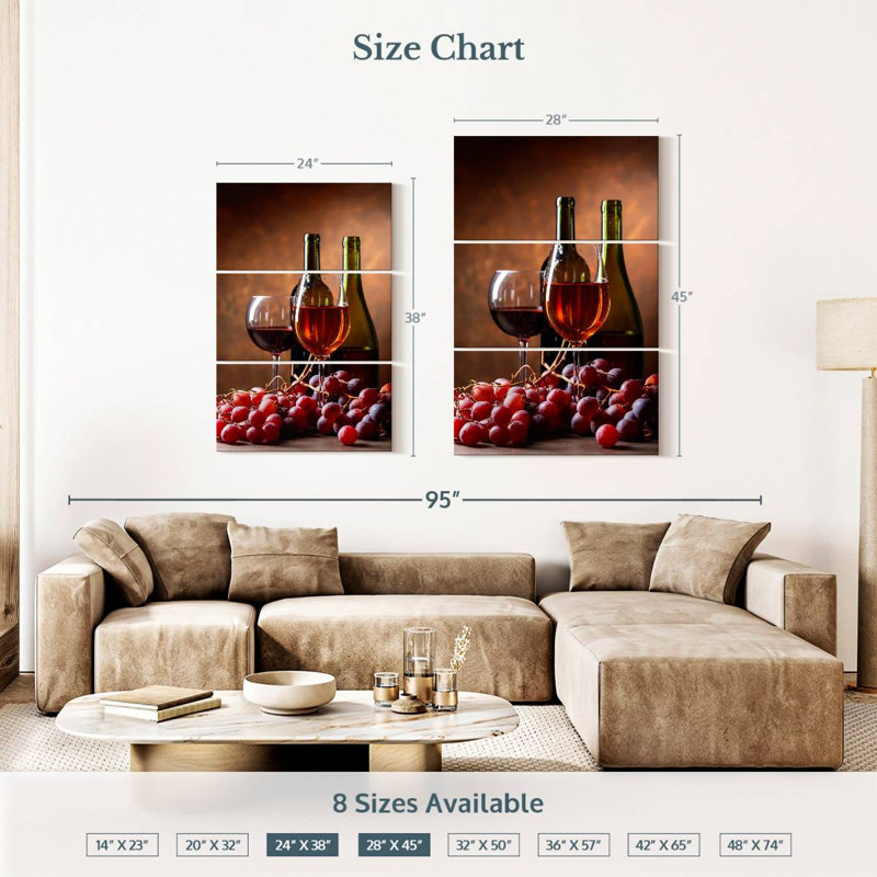 Yarlin Fruity Red Wine, 38" H x 24" W