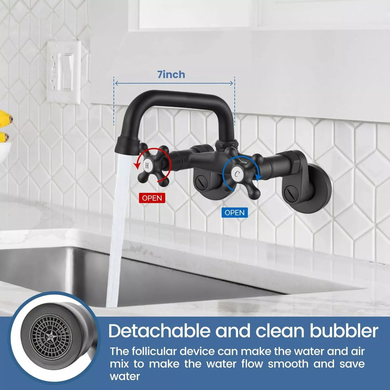Robinet de cuisine AlenArtWater, Noir mat