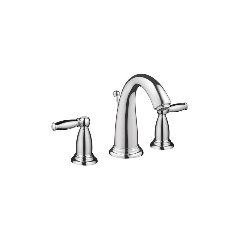 Swing C Double Handles Widespread Faucet Standard Bathroom Faucet, Chrome