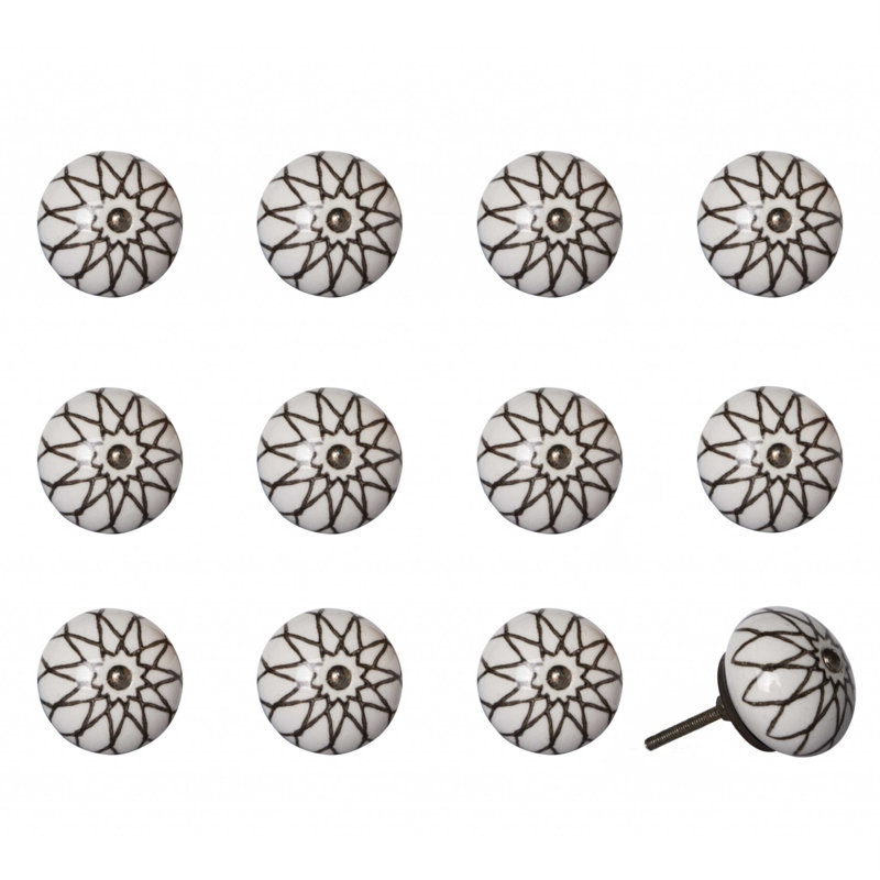 Clarisabel Handpainted 1 1/2" Diameter Round Knob Multipack
