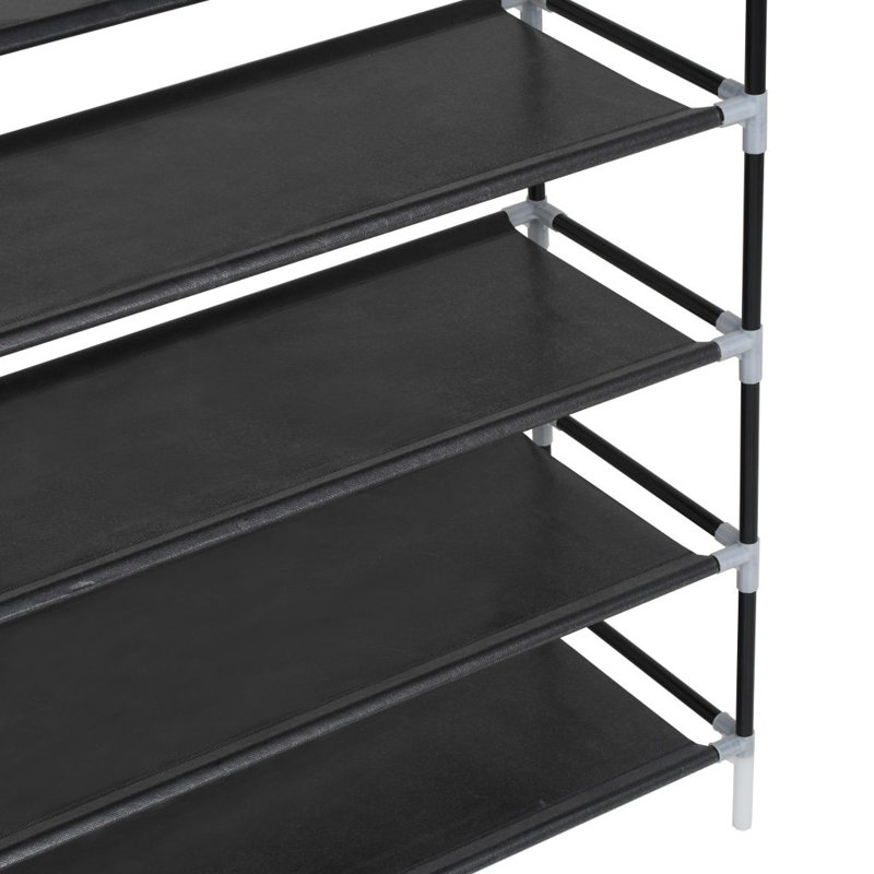 40 Pair Flip Down Shoe Storage, Black