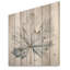 Feuille de sycomore argentée I - feuilles, art mural sur bois de pin naturel-46745397