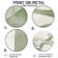 Sage Lines - Abstrait moderne, transitionnel, grand rond, art mural en métal-1963983348