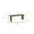 55" Brown Solid Wood Dining Bench