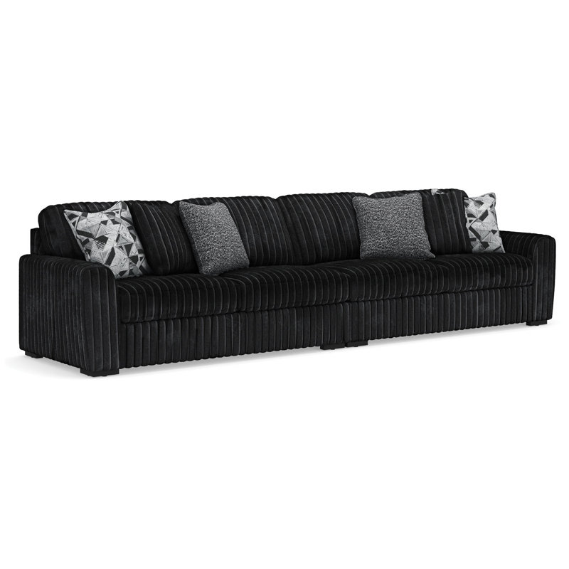 Canapé modulaire 2 pièces Burholme, Noir