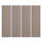  4pc x 94.5" x 12.6" 3D Acoustic Wall Paneling - White Oak Soundproof Wood Slat Wall Panel Decorative Shiplap Panels (33 sq.ft)-96333326