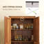 Armoire de cuisine, armoire avec tablettes réglables