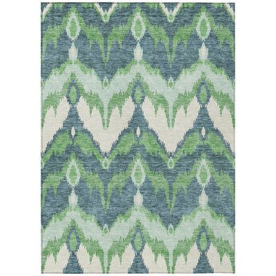 Tapis ivoire et ivoire ivoire et bleu 9 'X 12'