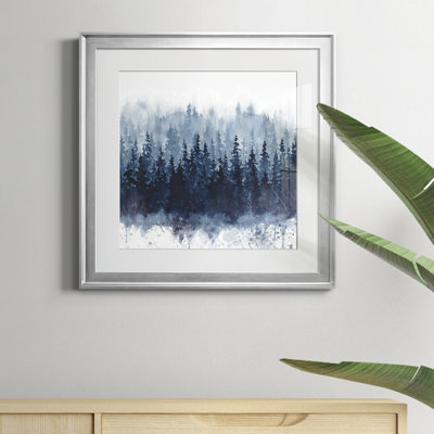 Indigo Forest - Reproduction d'art sur toile encadrée