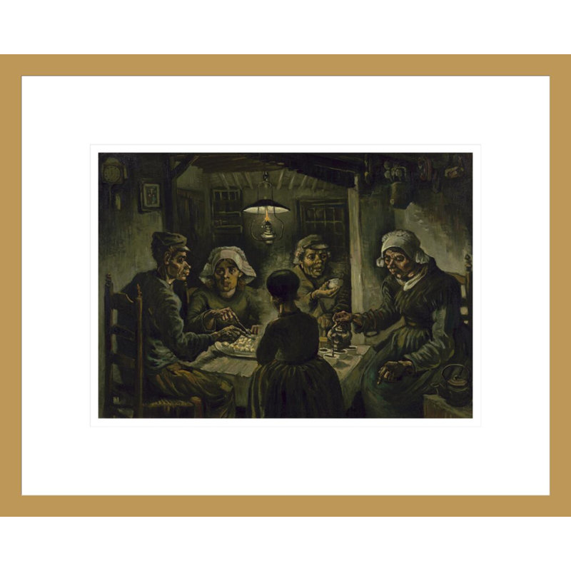 «The Potato Eaters» par Vincent van Gogh, impression giclée encadrée, H 13,55 po x l 16,75 po