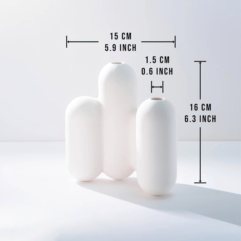 Siobhan 6.3'' Handmade Ceramic Table Vase