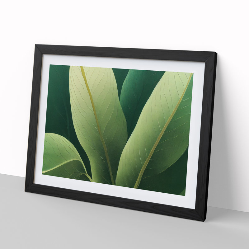 Amazing Leaf - Framed Print, Black Framed, 46cm H x 64cm W x 2cm D