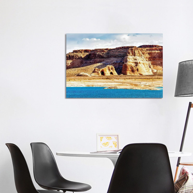 Coves on Shore of Lake Powell 1 Piece Wrapped Canvas Wall Art, 101.6 cm H x 66.04 cm W x 1.91 cm D