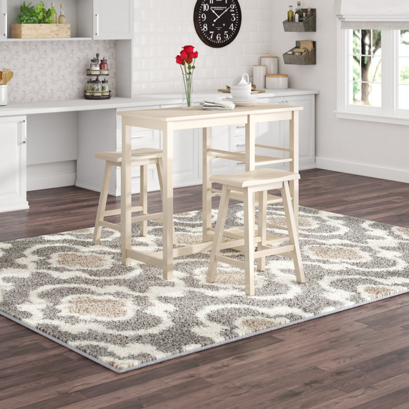 Cervin Hausmann 3 - Piece Counter Height Dining Set, Beige