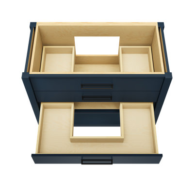 Kiawah Three-Drawer Single Bath Vanity