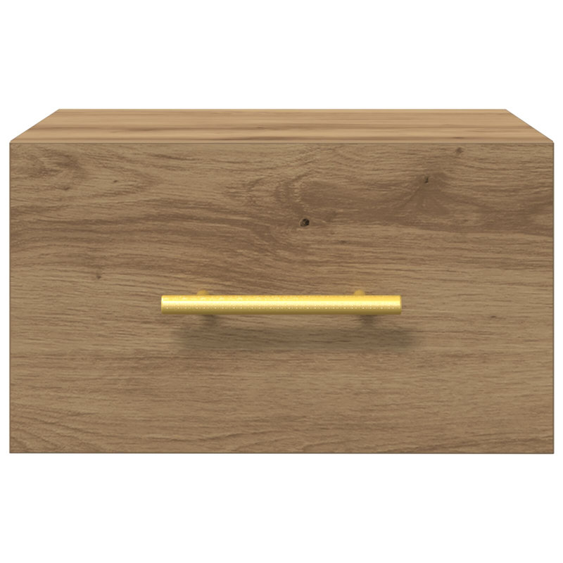 35cm W Manufactured Wood Bedside Table, Artisan Oak