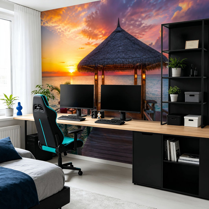 Papier peint adhésif auto-adhésif moderne pour la chambre à coucher Peel and Stick L 100 "x l 144"