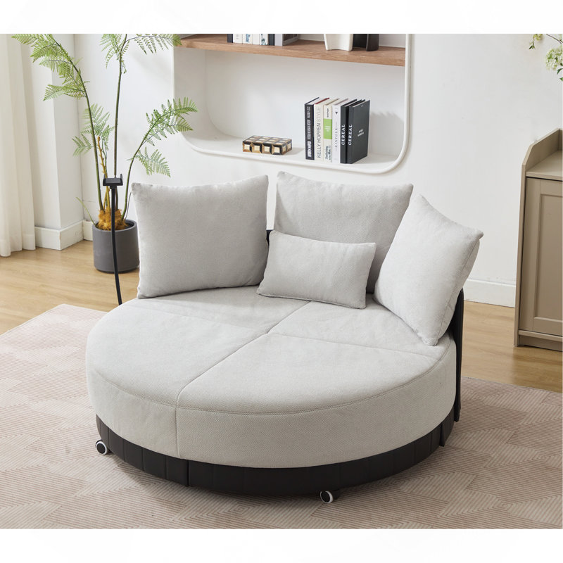 Canapé surdimensionné 52,75 po, Gris