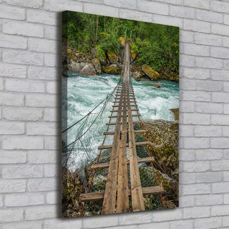 Suspension Bridge - Wrapped Canvas Print