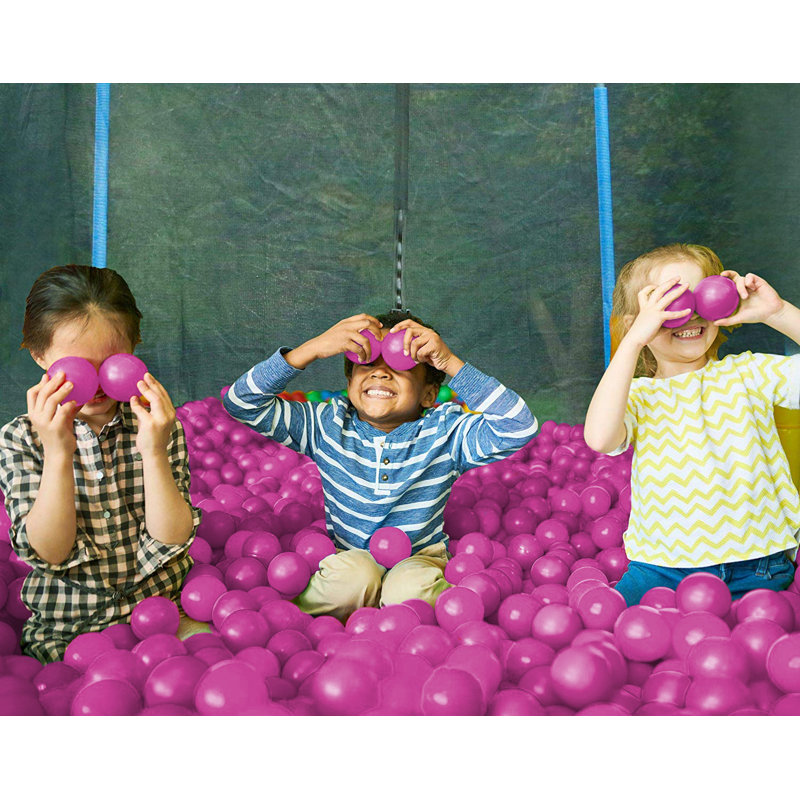 Boules de trampoline en plastique Machrus Upper Bounce Crush Proof, 500, Rose