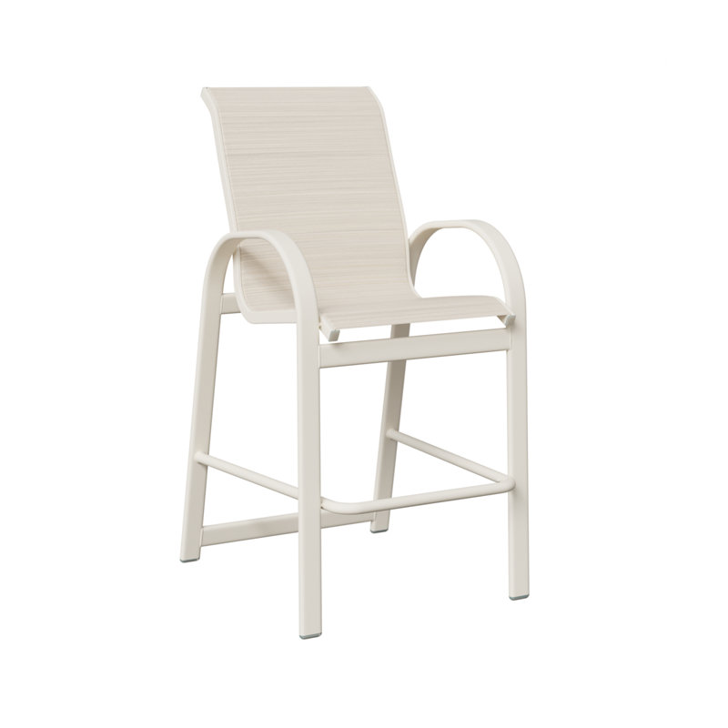 Fauteuil de bar berlinois Berlin Gardens, Ormeau Kozo, Blanc mat