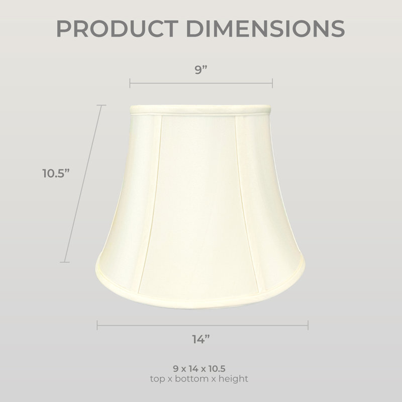 Royal Designs, Inc., abat-jour de base en forme de cloche BSO-708-14eg-2, 9 x 14 x 10,5, coquille d'œuf, paquet de 2
