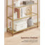 Barbera 183.5cm H x 83cm W Steel Etagere Bookcase-942156283
