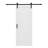 Solid Manufactured Wood  Panel White Primed Sliding Barn Door with Installation Hardware Kit(No Assembly Required)-91268022