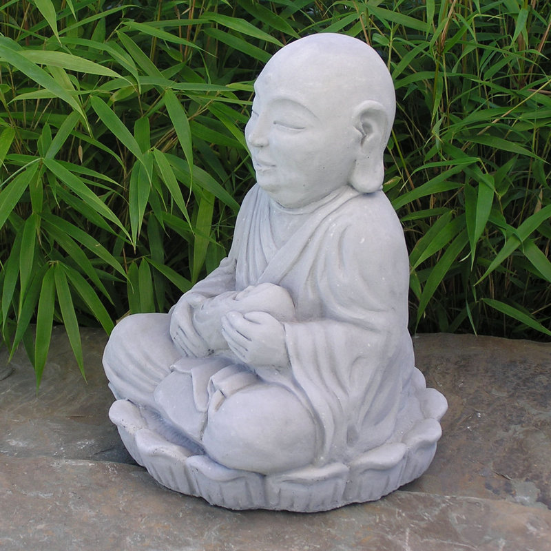 Weather Resistant Concrete / Cement Garden Statue, Antique Gray