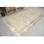 Grand tapis turc rétro en laine Anatolian beige parfait pour les espaces de salon avec un élégant design Oushak