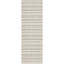 Tapis rayé en polypropylène tissé à la machine intérieur / extérieur gris clair-620485371