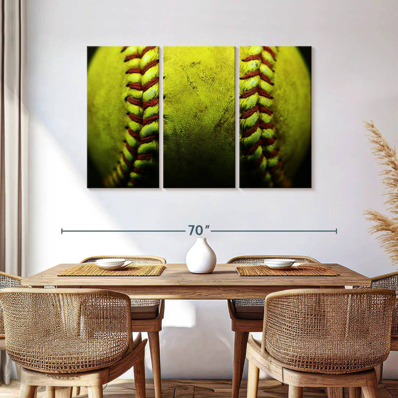 Sireci Dirty Softball, 36" H x 57" W