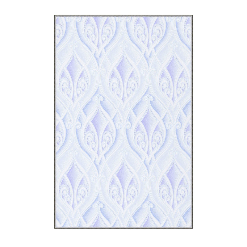 Premium Woven Area Rug, 5.2 x 7.5 Feet, 100% Polyester, 0.3 Inch Pile Height | Antibacterial, Non-Slip PVC Felt Dot Underside | Machine Washable, 3D Digital Print, Ideal for Living Room & Bedroom Decor