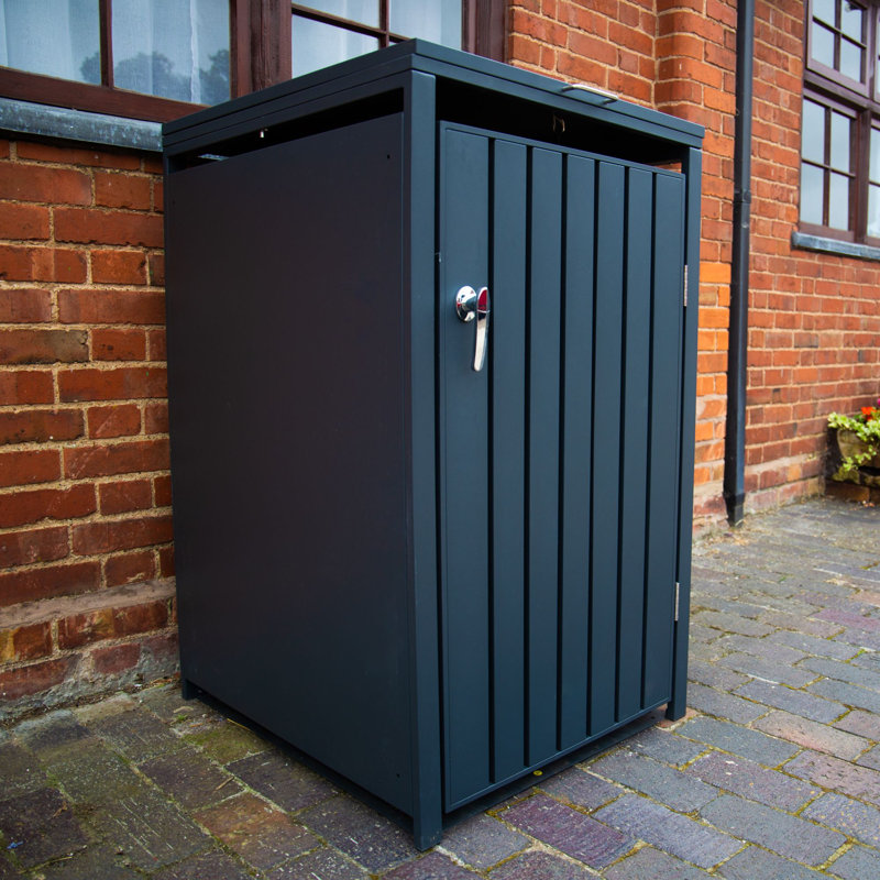 Wheelie Bin Covers Single Bin Store, Anthracite