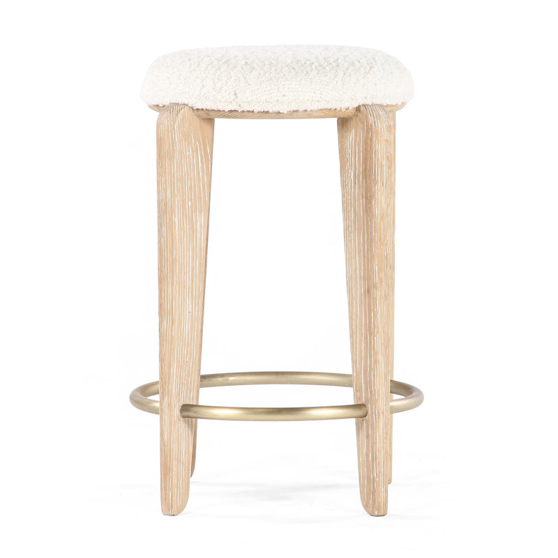 Tabouret de comptoir Delano Quattro, Cerused