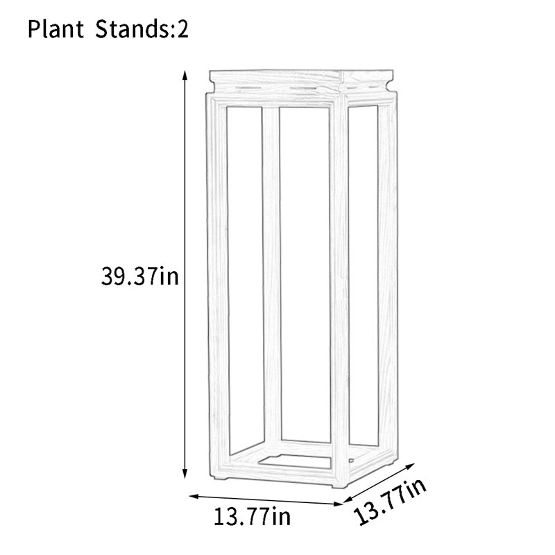 Solid Wood Plant Stand: Hard - textured