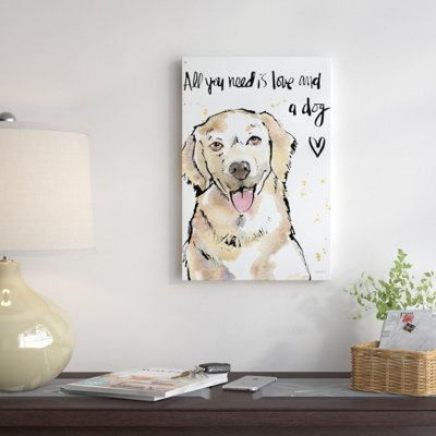 « v », reproduction d’art sur toile Strike a Paws