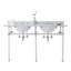 Empire Stone Oval Console Bathroom Sink with Faucet and Overflow-1183099013