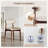 Upholstered Dining Chairs with Solid Wood Frame, Modern Kitchen Chairs,Soft Plush Velour Upholstery,Beige(Set Of 2)-1193306001