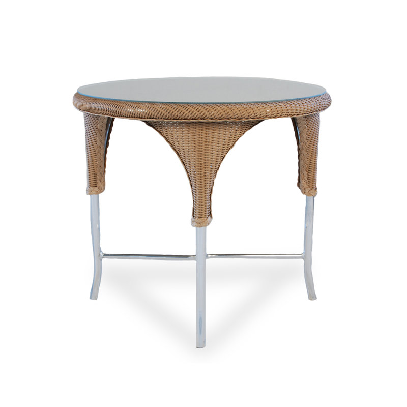 Universal Loom Accessories Outdoor Round Dining Table, Antique White