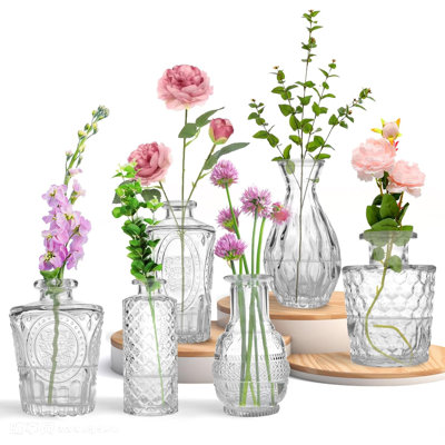Glass Table Vase - Set of 6