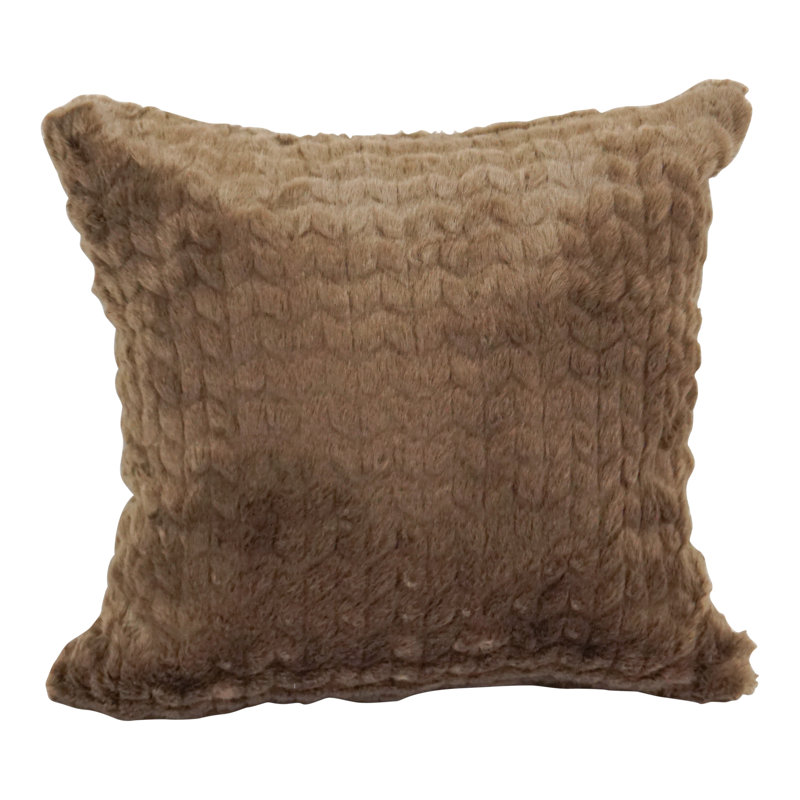 Coussins en fourrure de polyester 17 pouces