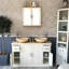 Angulo 1230 mm Freestanding Double Vanity with Vessel Stone Basin