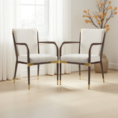 MODERN DINING ARM CHAIR - SET OF 2