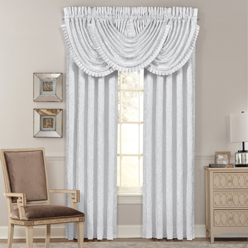 Astoria - White 84" Window Panel Pair, 50" W x 84" L, White