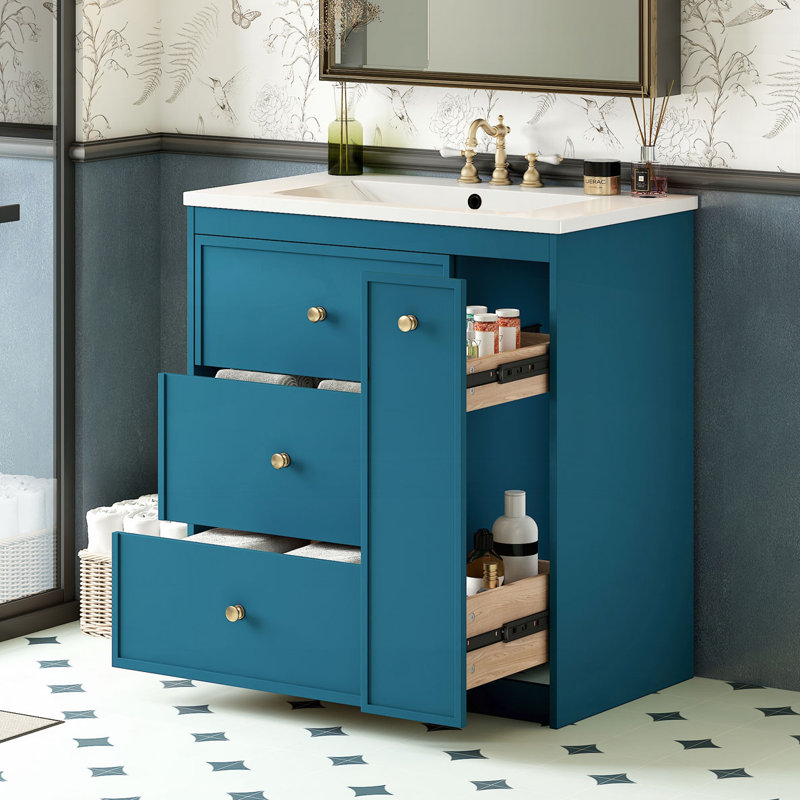 Meuble-lavabo 30 po avec lavabo en céramique