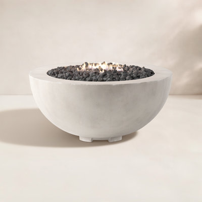 Round Concrete Fire Pit Table